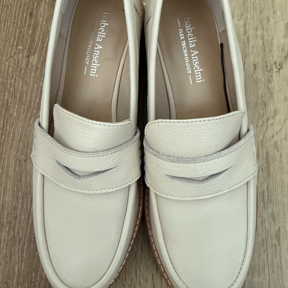 Isabella Anselmi - Women's Leather Cream Loafers